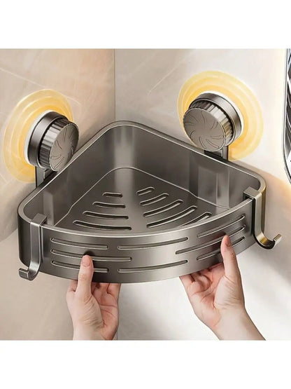 Shower Wall Storage Basket, Suction Mount