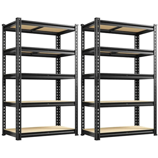 2 Pack Heavy-Duty  Adjustable Metal Garage Shelving