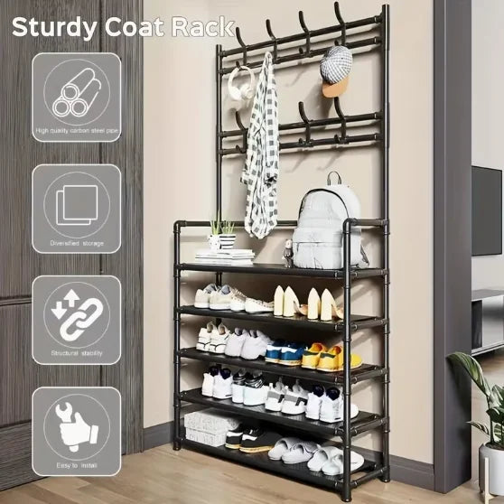 Multifunctional Storage Rack 5-Tier Freestanding