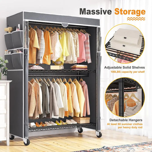 Clothes Rack with Cover