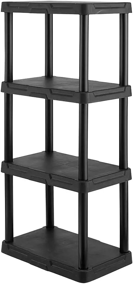 4-Tier Plastic Storage Shelving