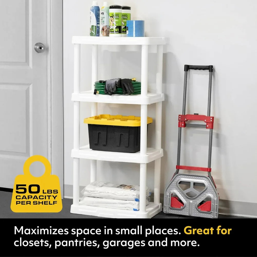 4-Tier Plastic Storage Shelving