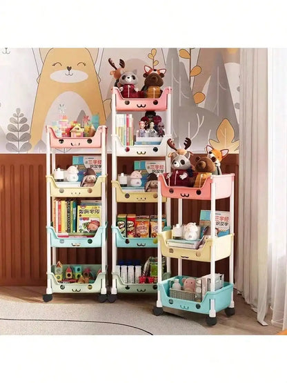 Multifunctional  Storage Rack With Rolling Wheels