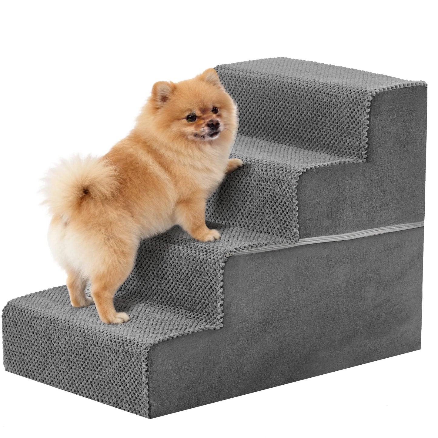 3-5 Step Right Angled Foam Dog Stairs for Small Dogs