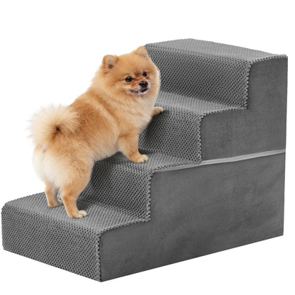 3-5 Step Right Angled Foam Dog Stairs for Small Dogs
