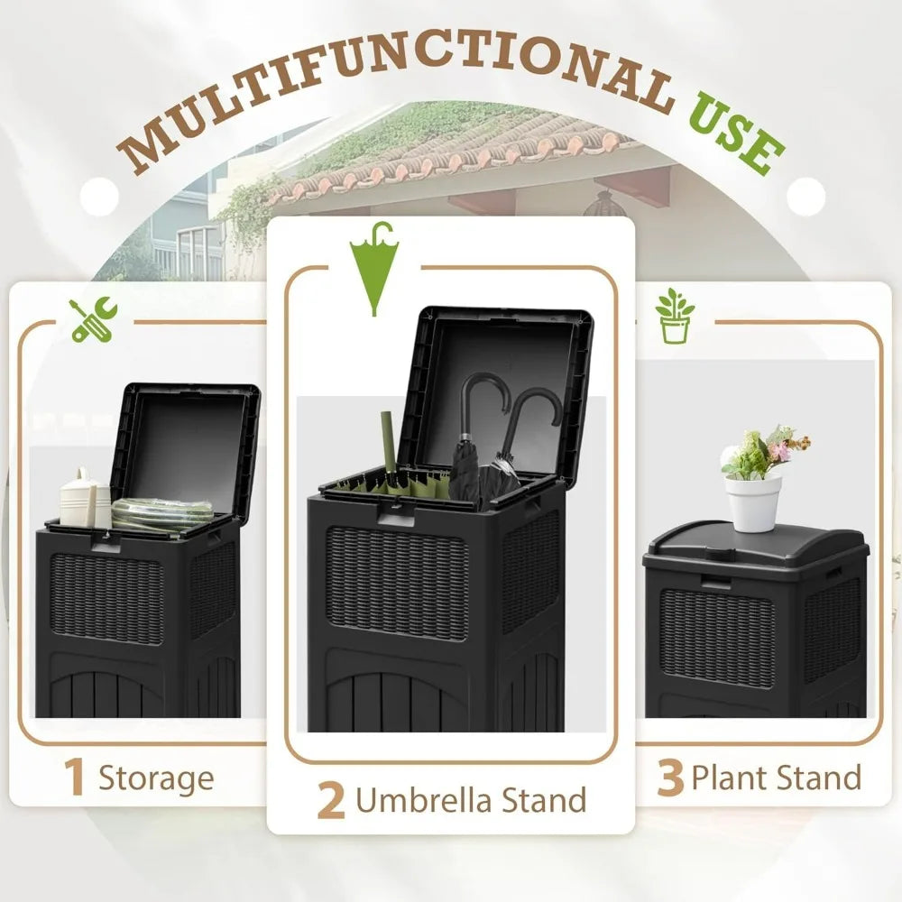Homall 2 Pack 35 Gallon Outdoor Trash Can