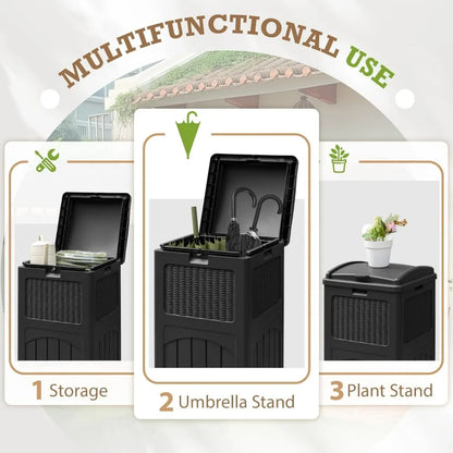 Homall 2 Pack 35 Gallon Outdoor Trash Can