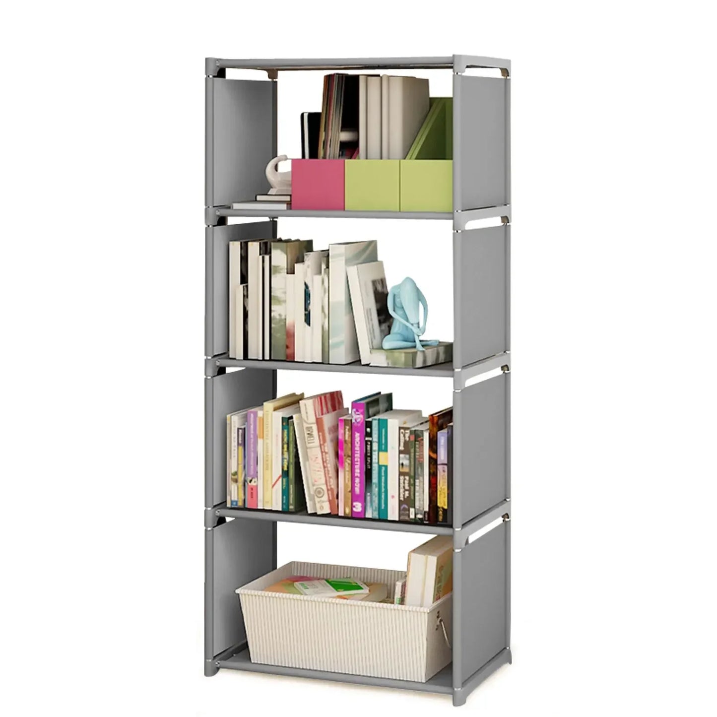 Book Shelf 4 Tier Wall Mounted