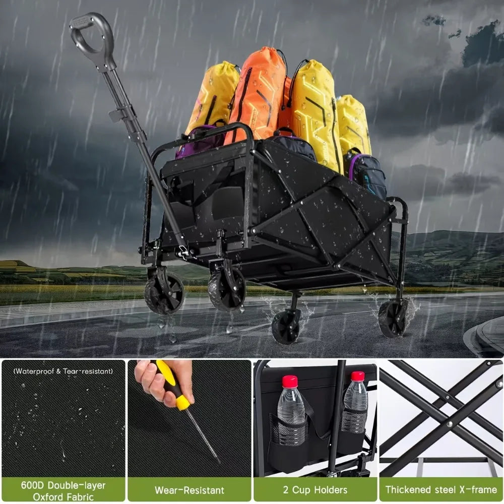 Heavy-Duty All-Terrain Folding Cart -