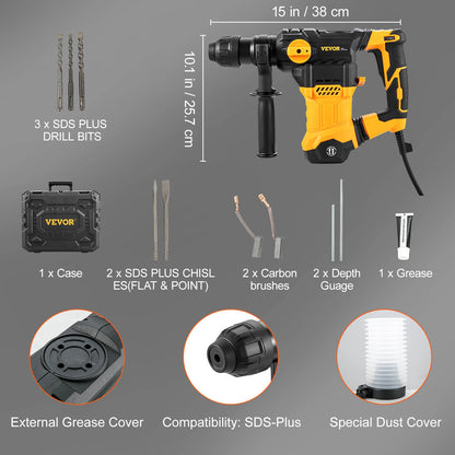 1500W Rotary Hammer Drill