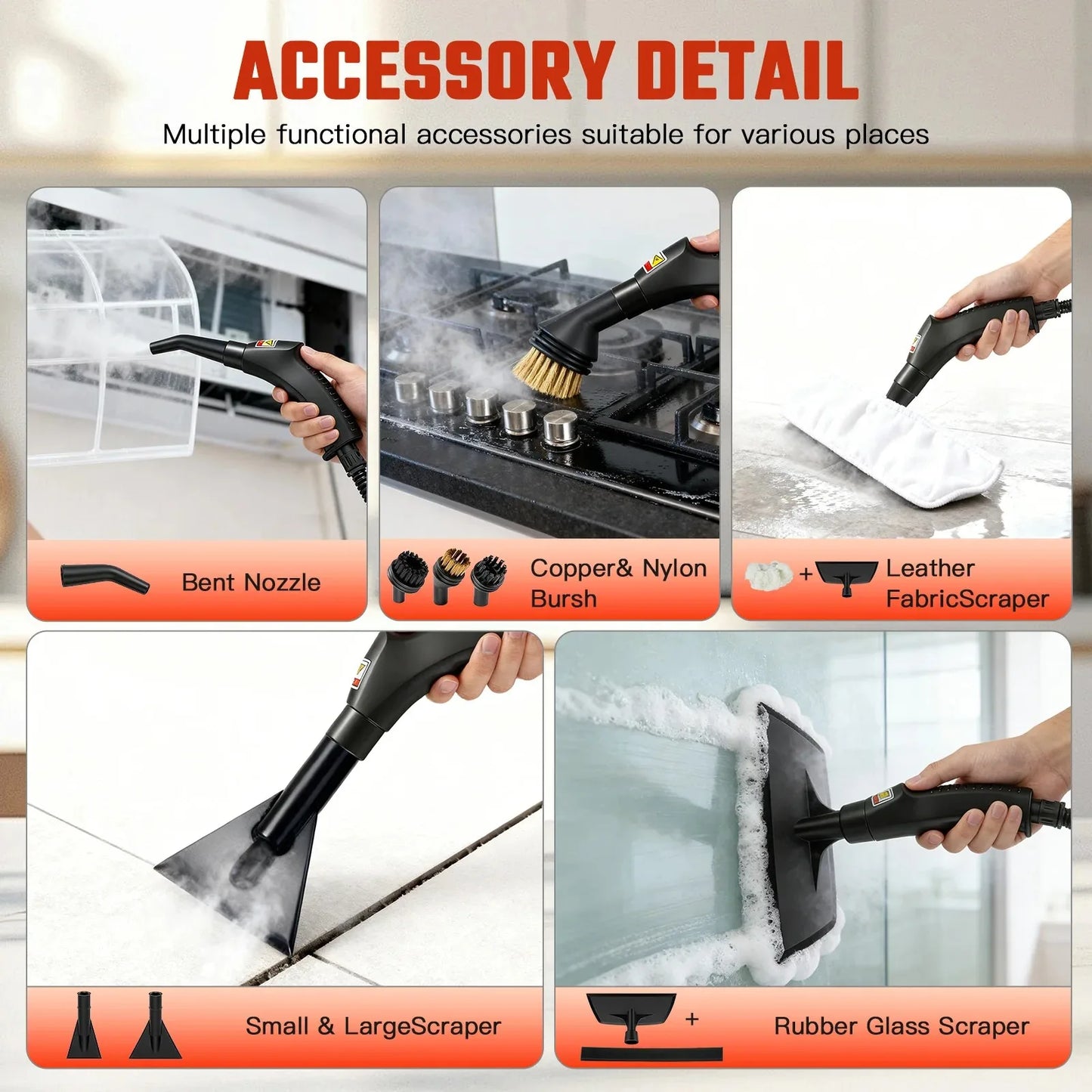 2500W High Temperature Steam Cleaner 110V