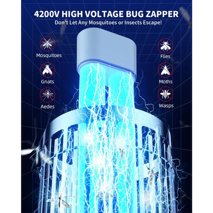Outdoor Mosquito Zapper with Dual LED Light