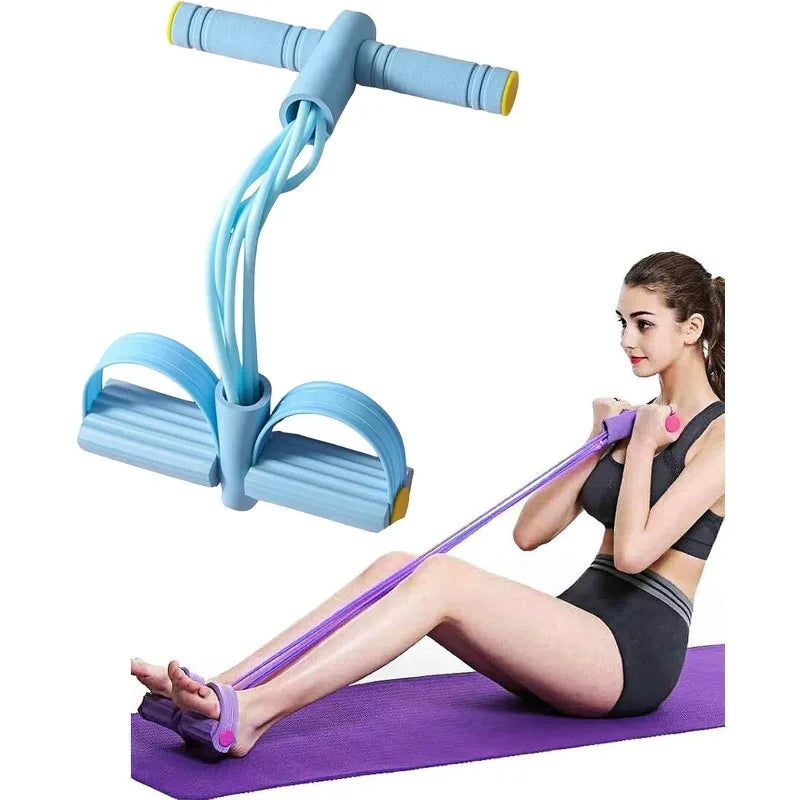 Sit-Up Assist Band, 6-Tube Elastic Design