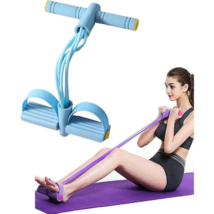 Sit-Up Assist Band, 6-Tube Elastic Design