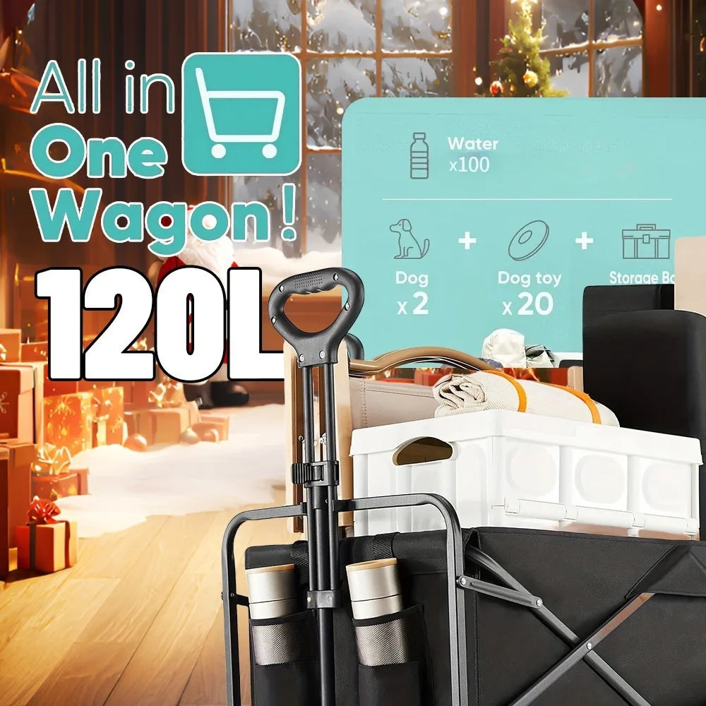 [Heavy Duty] Folding Wagon Cart |