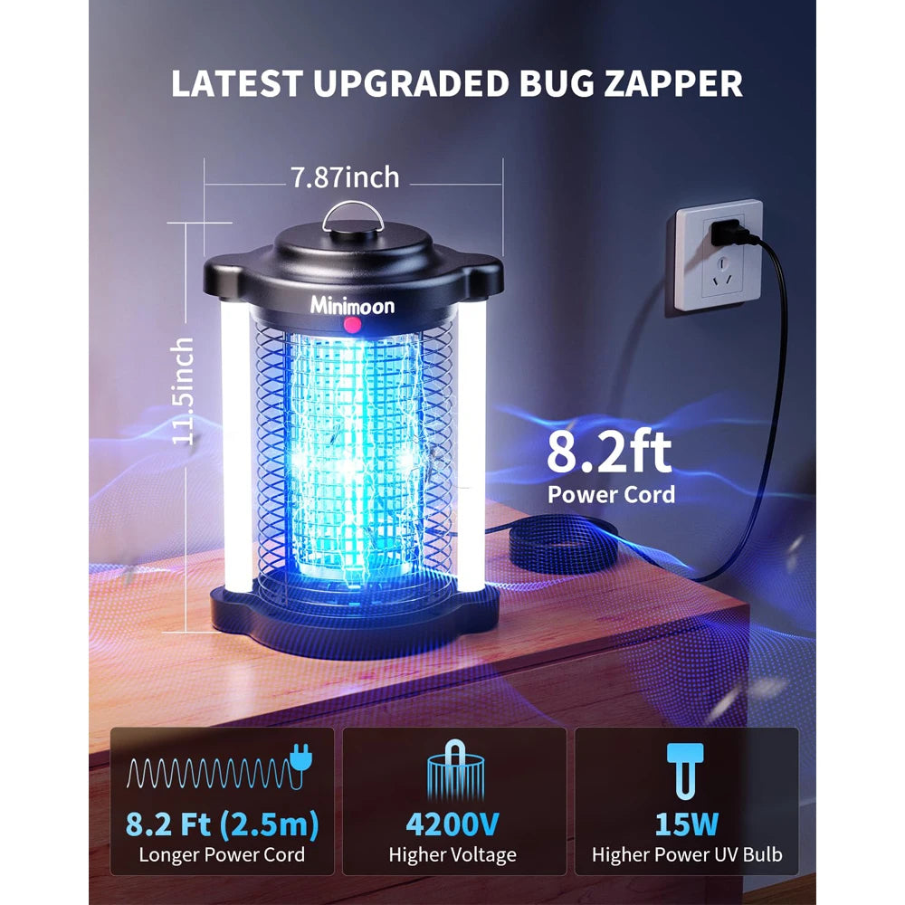 Outdoor Mosquito Zapper with Dual LED Light