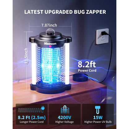 Outdoor Mosquito Zapper with Dual LED Light