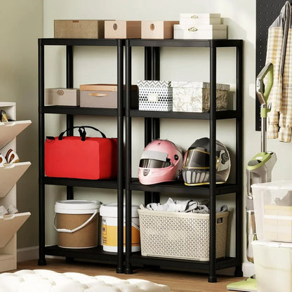 3/4/5-Tier Heavy-Duty Plastic Storage Shelves