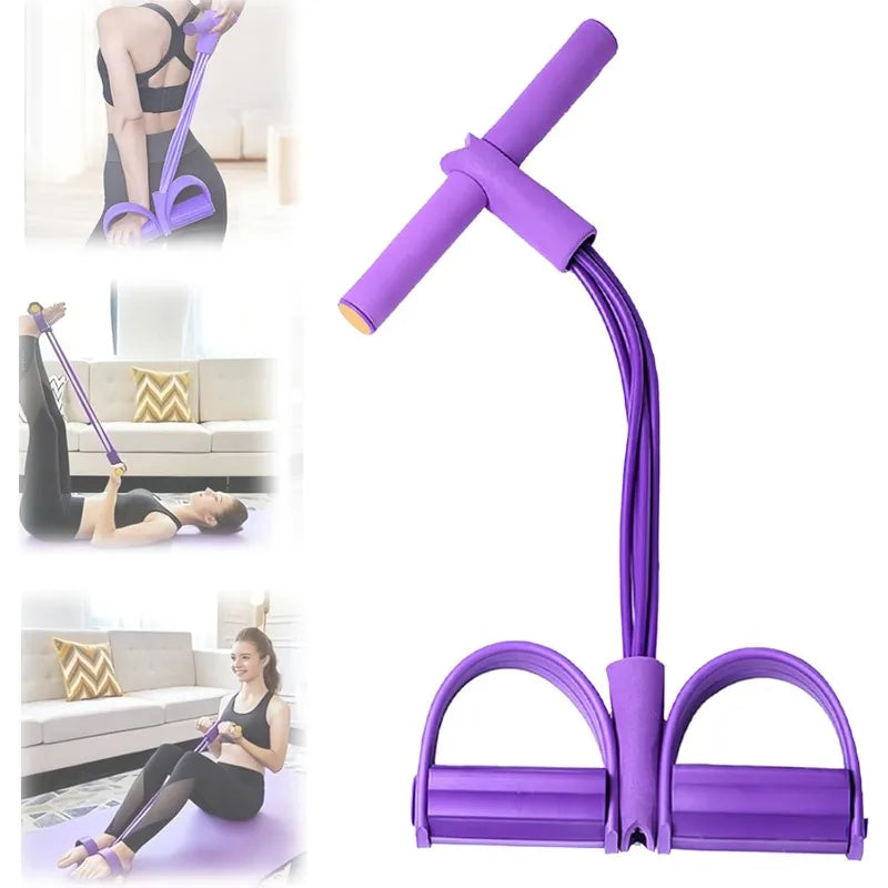 Sit-Up Assist Band, 6-Tube Elastic Design