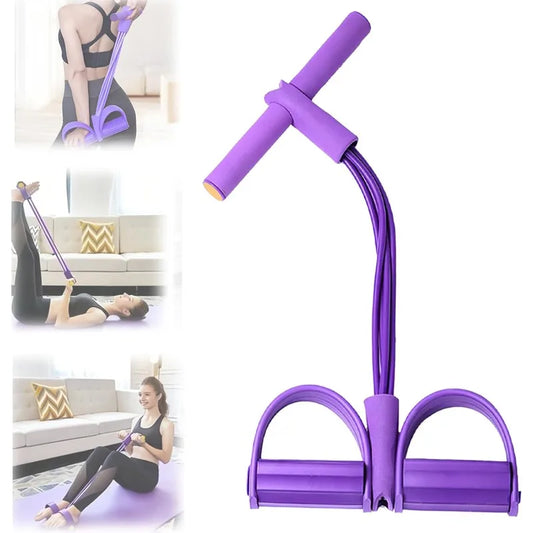 Sit-Up Assist Band, 6-Tube Elastic Design