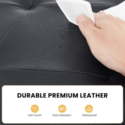 Leather Folding Ottoman