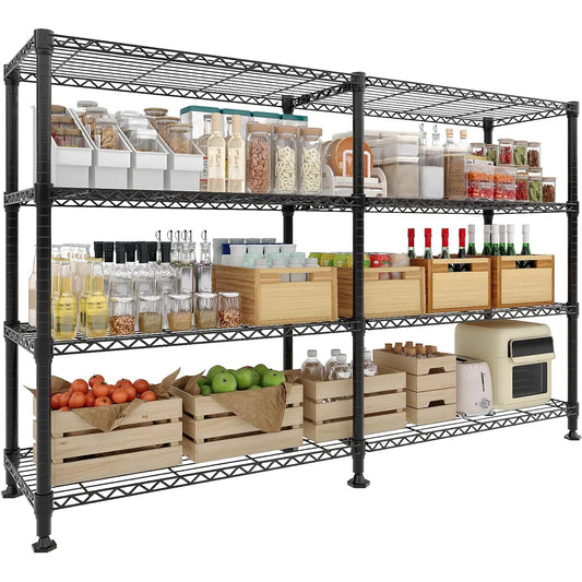 Metal Shelving Unit 4-Tier Wire Rack