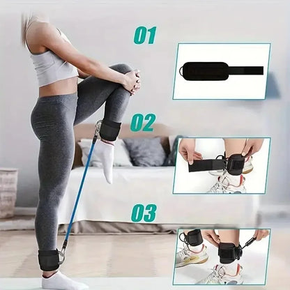 Ankle Cuffs - Leg Workout Straps for Glute & Thigh Training