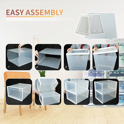 Large Stackable Plastic Shoe Storage