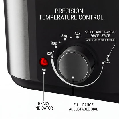 1.5L Electric Deep Fryer with Temp Control