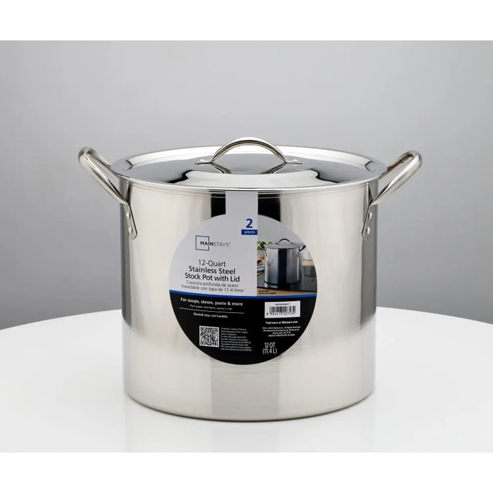 12 Quart Stainless Steel Stock Pot