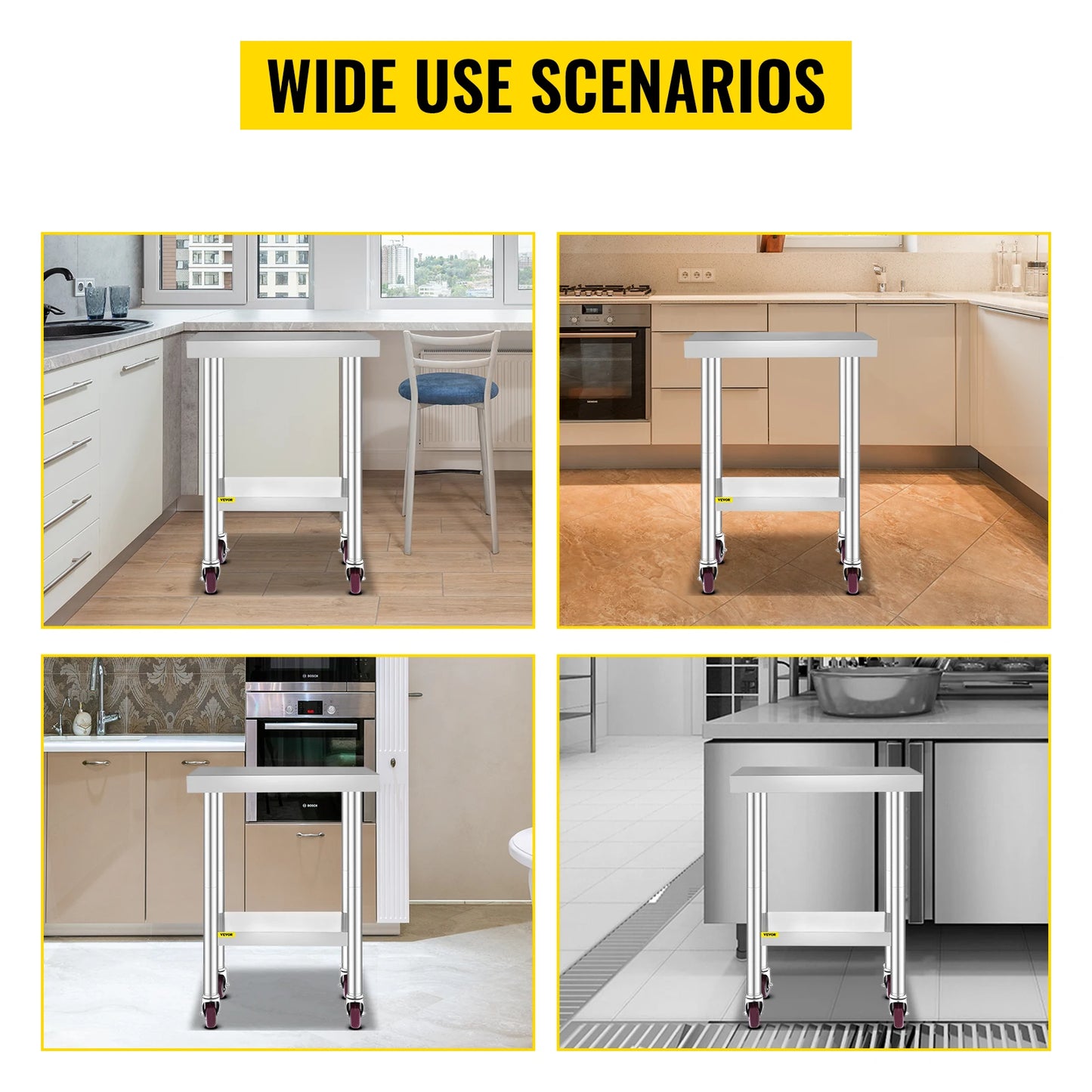 Stainless Steel Kitchen Worktable