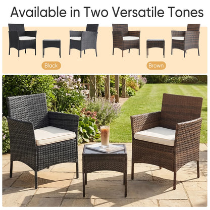 3 Pieces Outdoor Patio Furniture