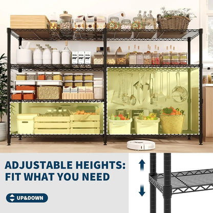 Metal Shelving Unit 4-Tier Wire Rack