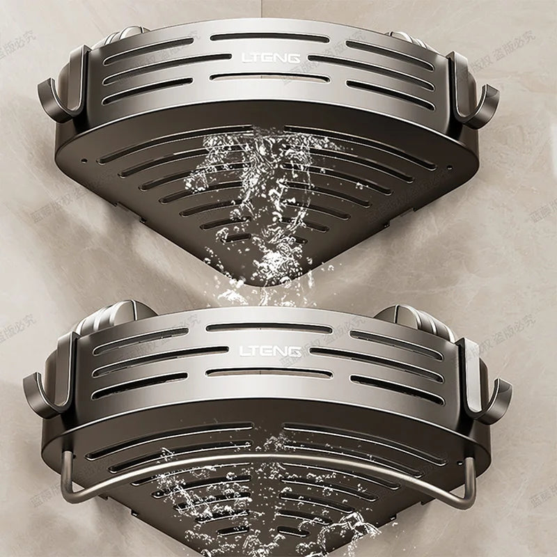 Shower Wall Storage Basket, Suction Mount