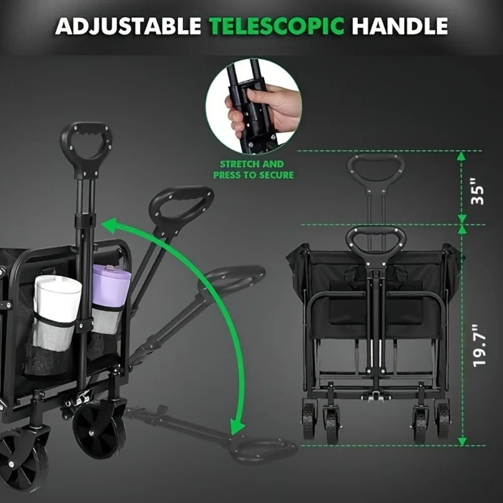 Foldable Trolley All Terrain Pet Cart
