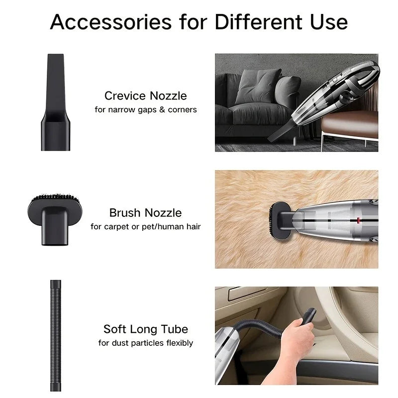 Portable wireless vacuum cleaner
