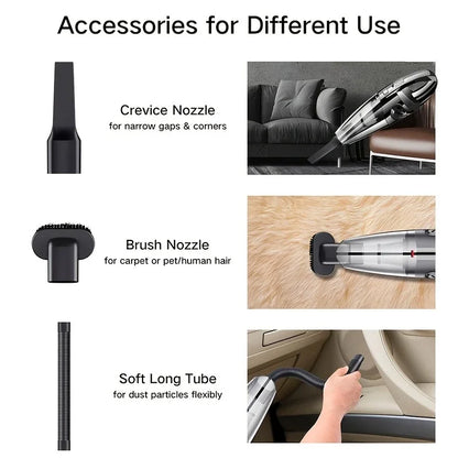 Portable wireless vacuum cleaner