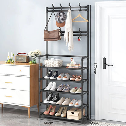 Hat and shoe rack