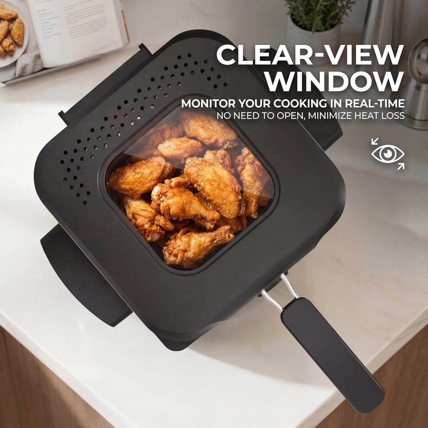 1.5L Electric Deep Fryer with Temp Control