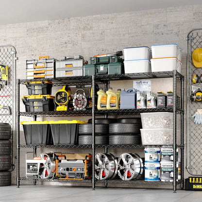 Metal Shelving Unit 4-Tier Wire Rack