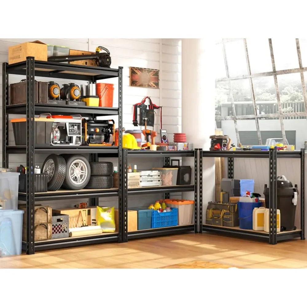 2 Pack Heavy-Duty  Adjustable Metal Garage Shelving