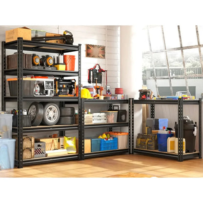 2 Pack Heavy-Duty  Adjustable Metal Garage Shelving