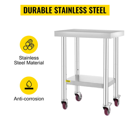 Stainless Steel Kitchen Worktable