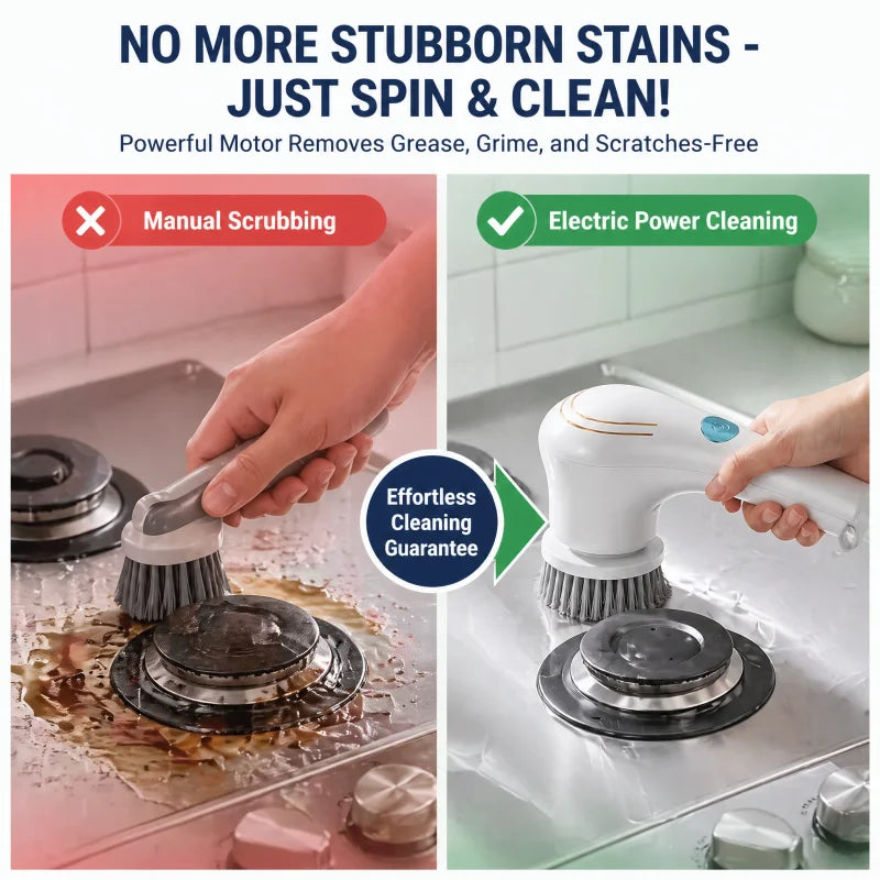 Effortless Electric Grease Scrubber
