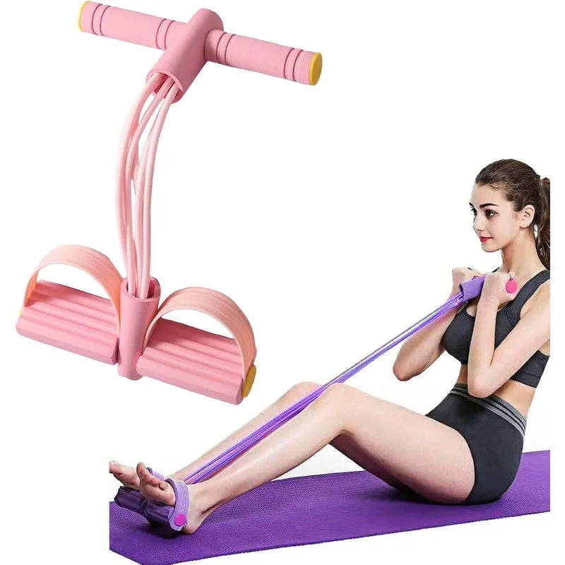 Sit-Up Assist Band, 6-Tube Elastic Design