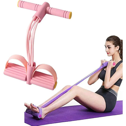 Sit-Up Assist Band, 6-Tube Elastic Design